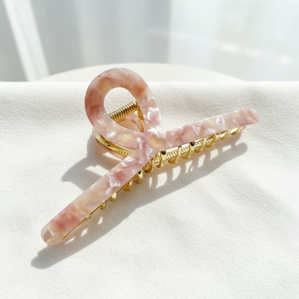 Shiney Rose Hairclip