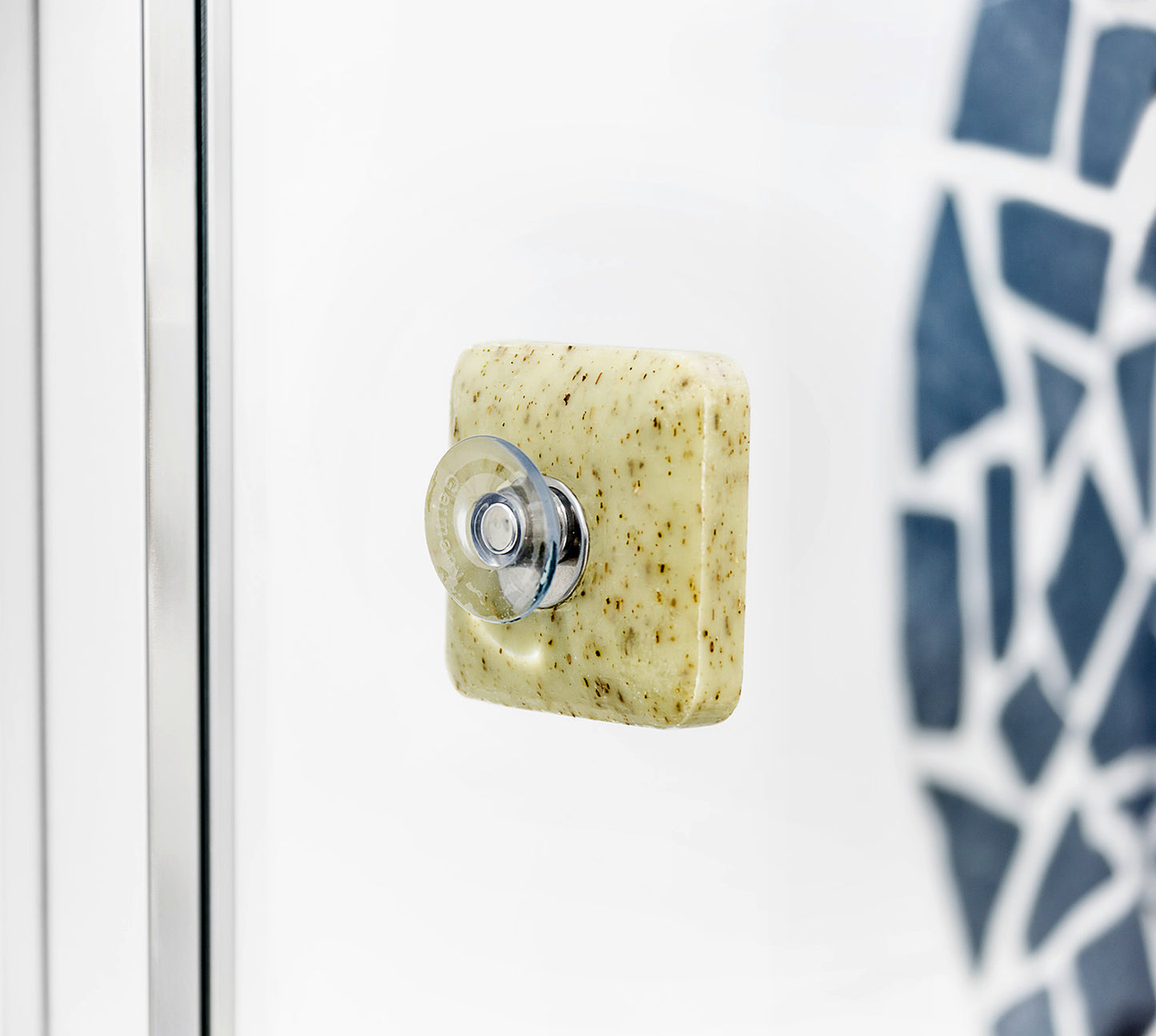 SAVONT Original Magnetic floating soap holder | Always dry & clean | Soap dish dispenser drainer for shower or sink